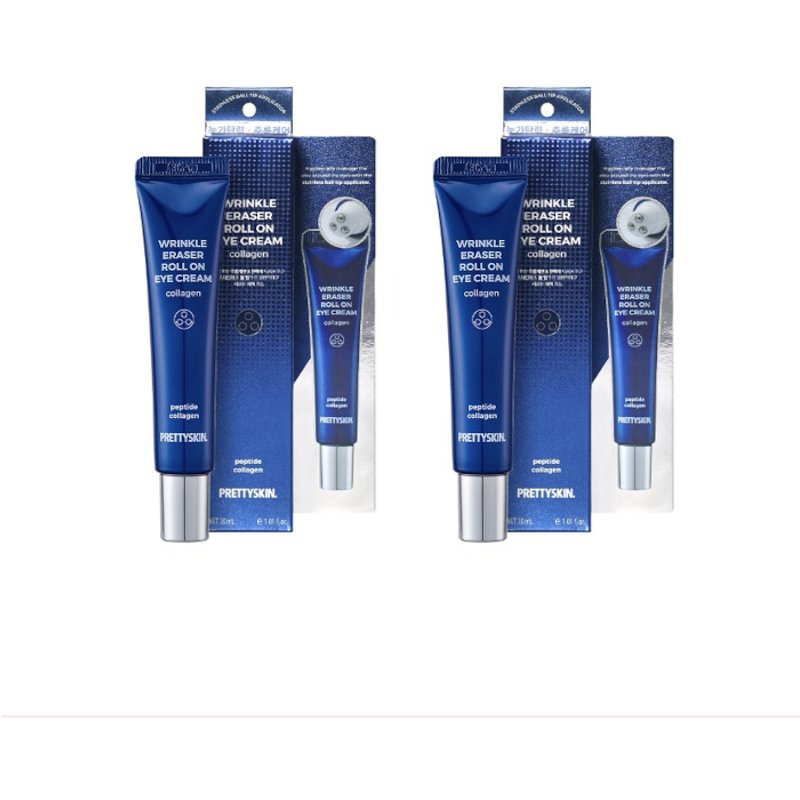 PRETTYSKIN - Wrinkle Eraser Roll On Eye Cream - Collagen - 30ml (2ea) Set
