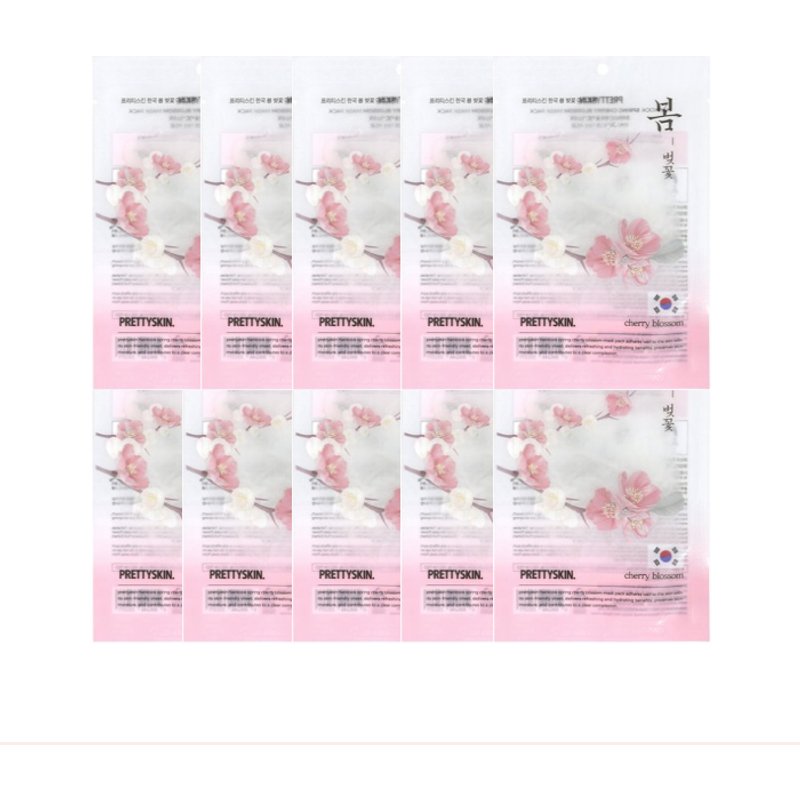 PRETTYSKIN - Hankook Spring Mask Pack - Cherry Blossom - 10pcs Set
