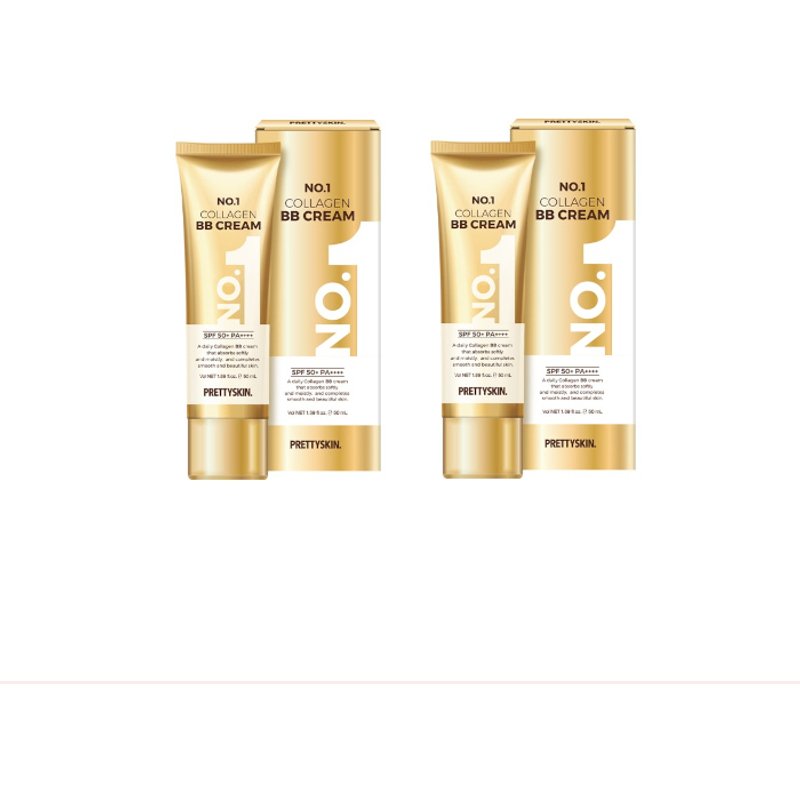 PRETTYSKIN - No.1 Collagen BB Cream SPF50+ PA++++ - 50ml (2ea) Set