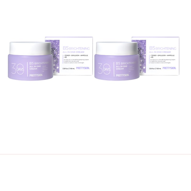 PRETTYSKIN - 30 Days All In One B5 Brightening Cream - 100ml (2ea) Set
