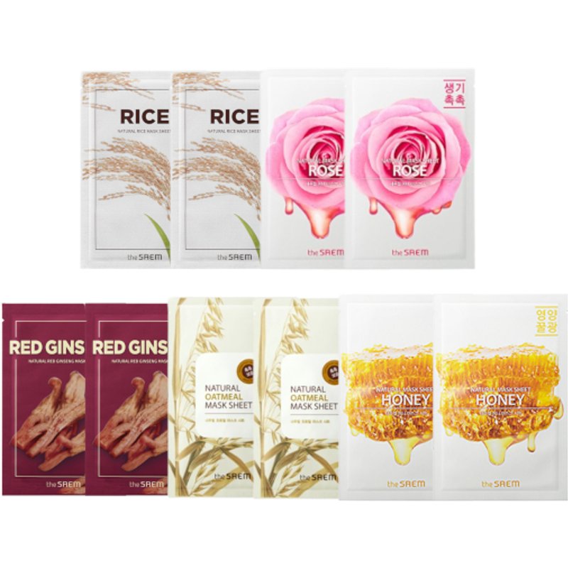 The Saem - Natural Mask Sheet Buffet Set A