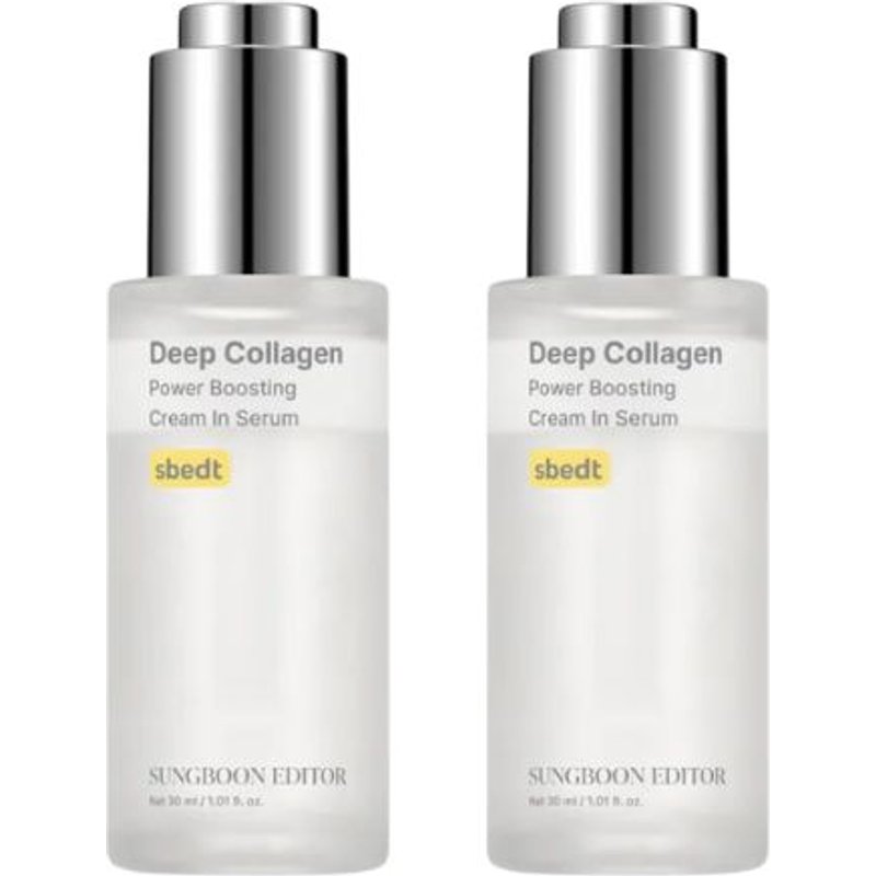 SUNGBOON EDITOR - Deep Collagen Power Boosting Cream In Serum - 30ml (2ea) Set