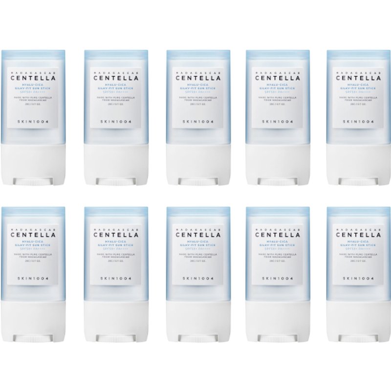 SKIN1004 Madagascar Centella Hyalu-Cica Silky-Fit Sun Stick SPF50+ PA++++ - 20g (10ea) set