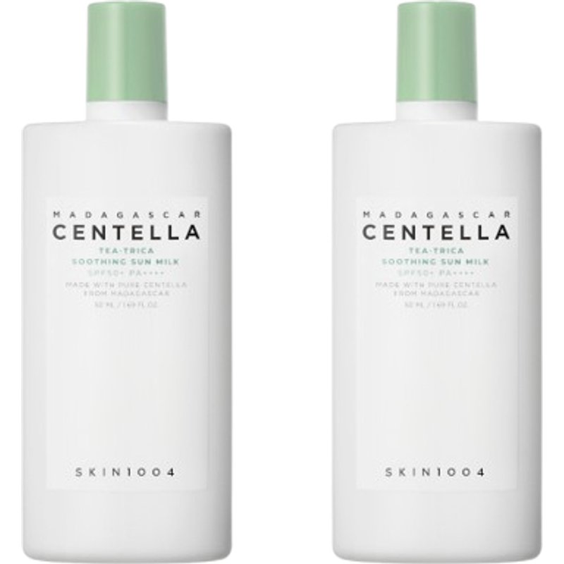 SKIN1004 - Madagascar Centella Tea-Trica Soothing Sun Milk SPF50+ PA++++ - 50ml (2ea) Set