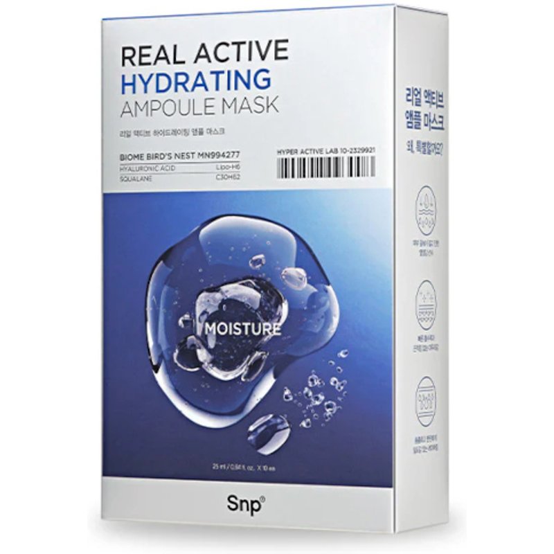 SNP - Masque Ampoule Hydratant Real Active - 10ea