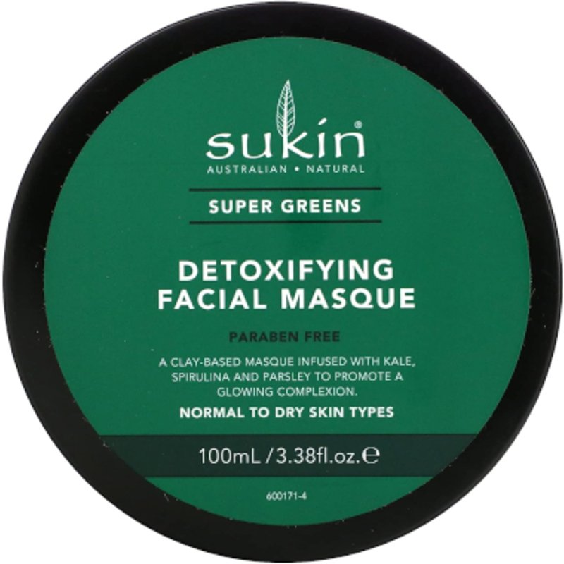 Sukin - Masque détoxifiant pour le visage Super Greens - 100ml