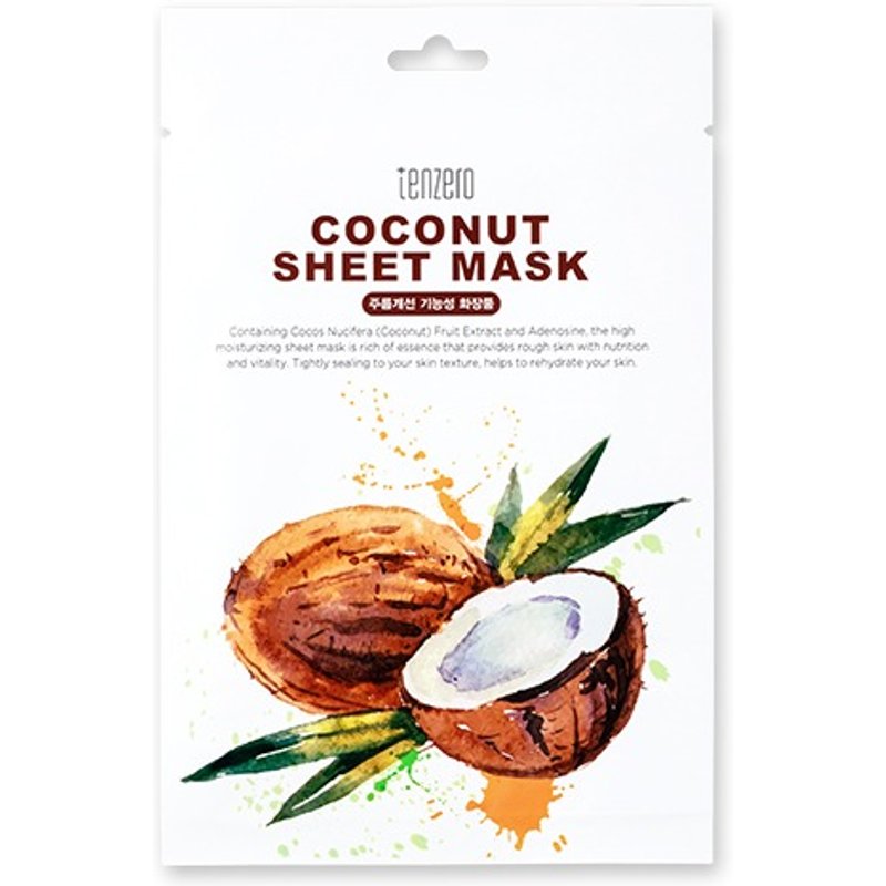 tenzero - Masque en feuille à la noix de coco - 1pièce