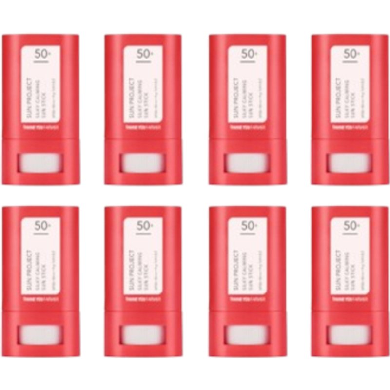 THANK YOU FARMER - SUN PROJECT Silky Calming Sun Stick SPF50+ PA++++ - 14g (8ea) Set