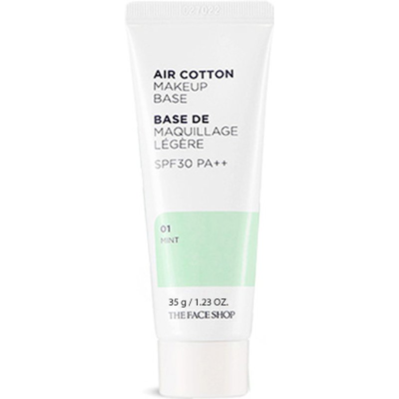 THE FACE SHOP - Base de maquillage Air Cotton - Mint