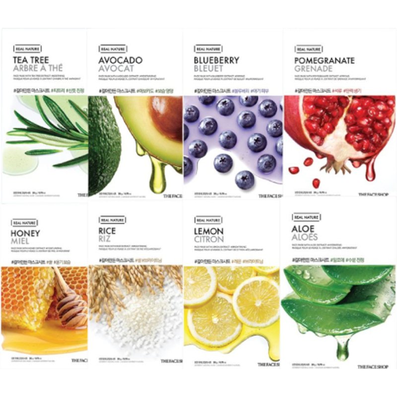 THE FACE SHOP Real Nature Face Mask Buffet Set