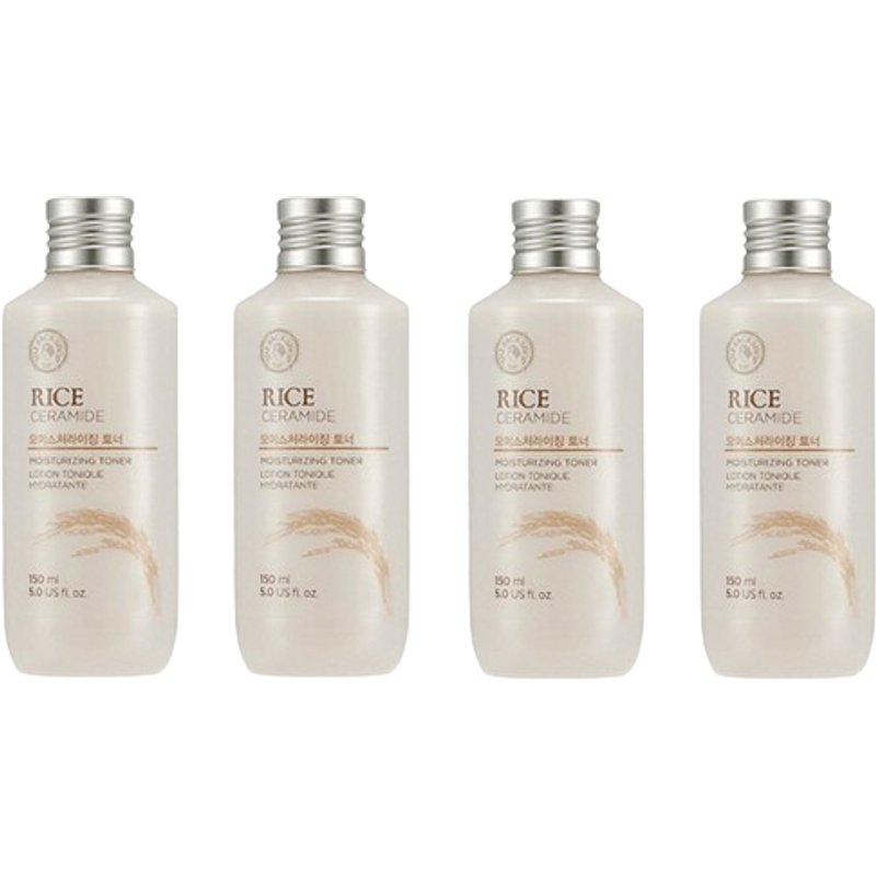 THE FACE SHOP - Rice & Ceramide Moisturizing Toner - 150ml (4ea) Set