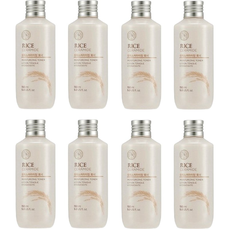 THE FACE SHOP - Rice & Ceramide Moisturizing Toner - 150ml (8ea) Set