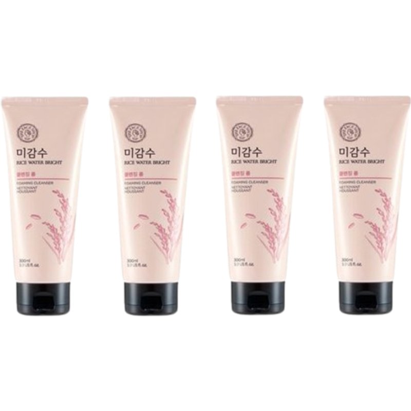 THE FACE SHOP Rice Water Bright Foaming Cleanser - 300ml (4ea) Set