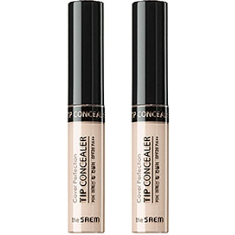The Saem Cover Perfection Tip Concealer - 0.5 Ice Beige (2ea) Set