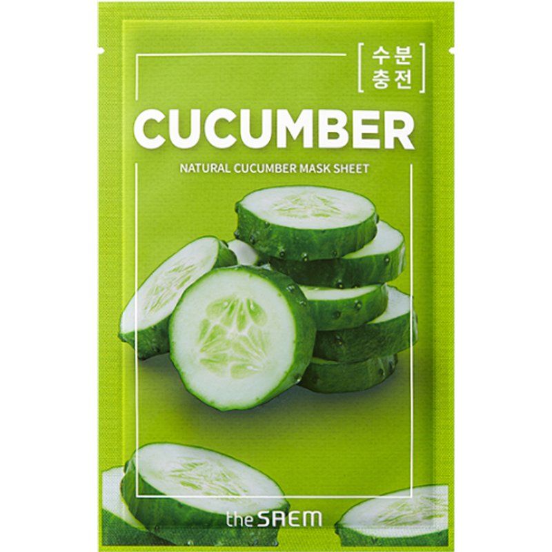 The Saem - Feuille de masque naturel - Cucumber - 1pièce