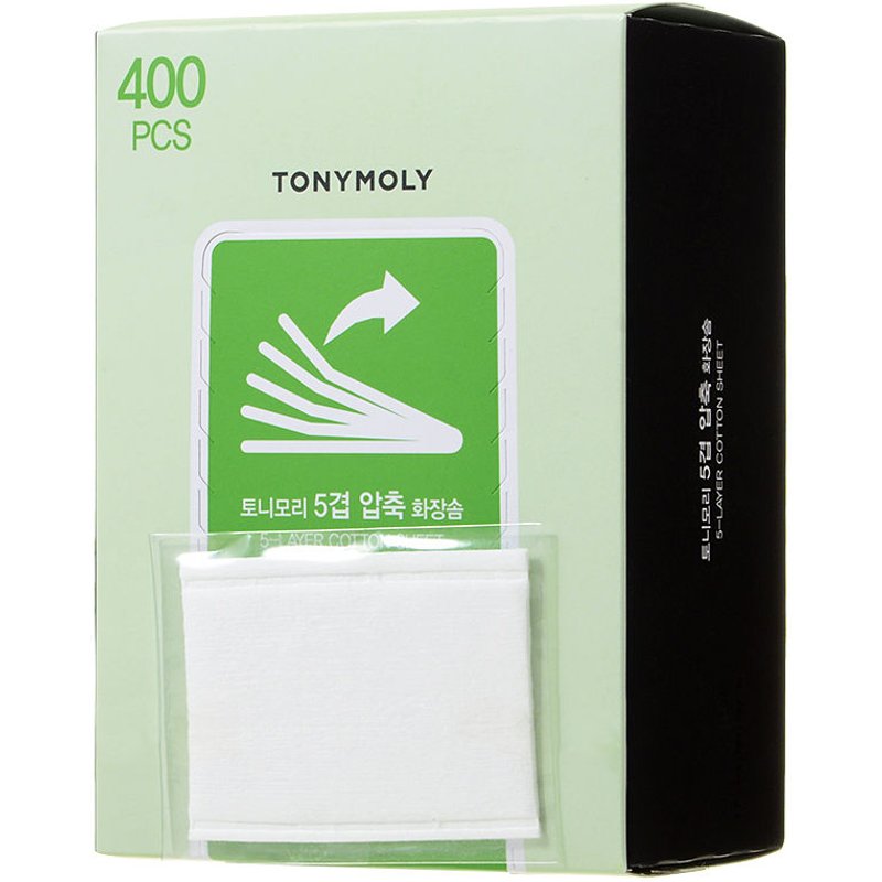 TONY MOLY - 5 Couche Coton Feuille - 400pièce