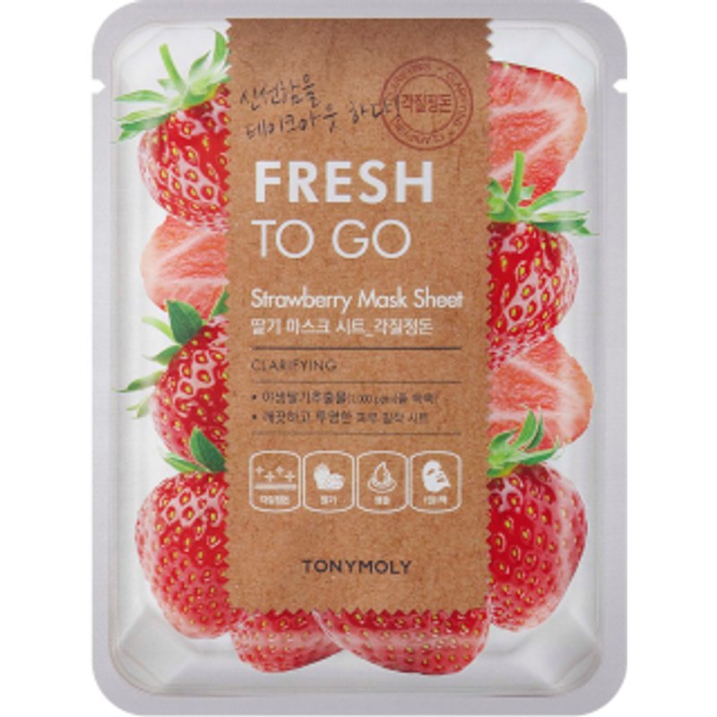 TONYMOLY - Feuille de masque Fresh To Go - 1pièce - Strawberry