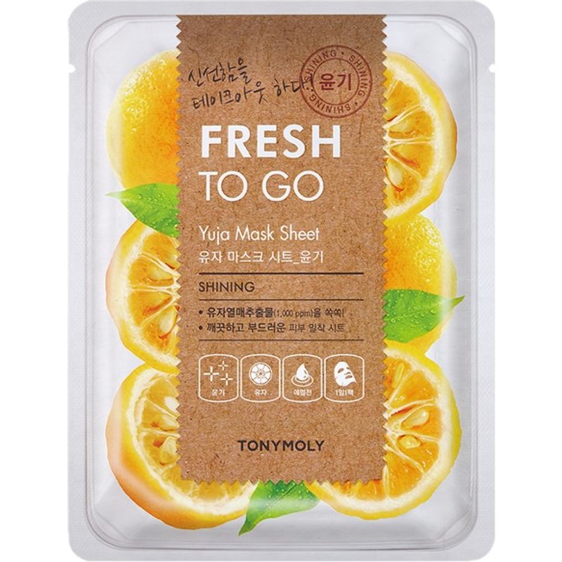 TONY MOLY - Fresh To Go, Feuille de masque - Yuja - 1pièce