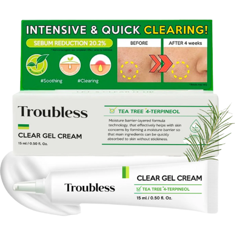 Troubless - Crème gel transparente - 15ml