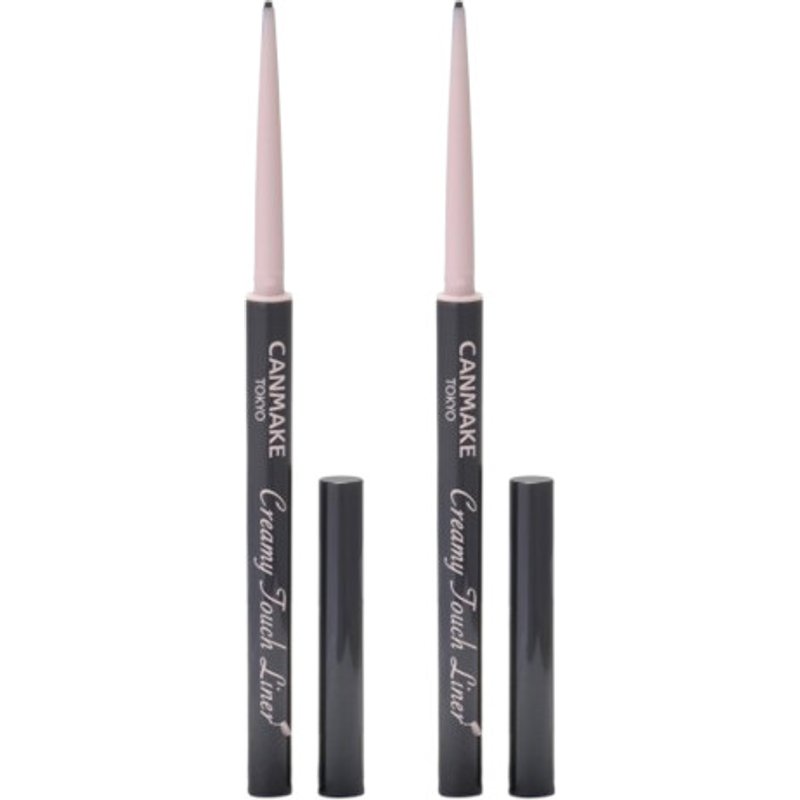 CANMAKE - Creamy Touch Liner - 0.08g - 01 Deep Black (2ea) Set
