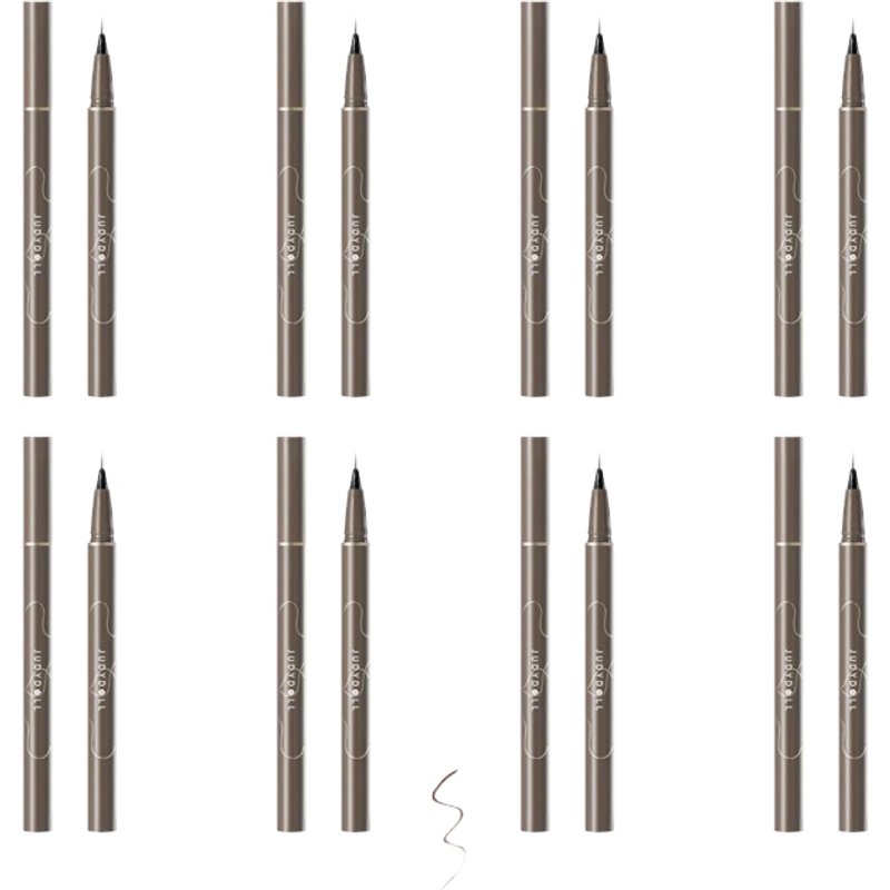 Judydoll - Slim Liquid Eyeliner - 0.5ml - 02 Deep Brown (8ea) Set
