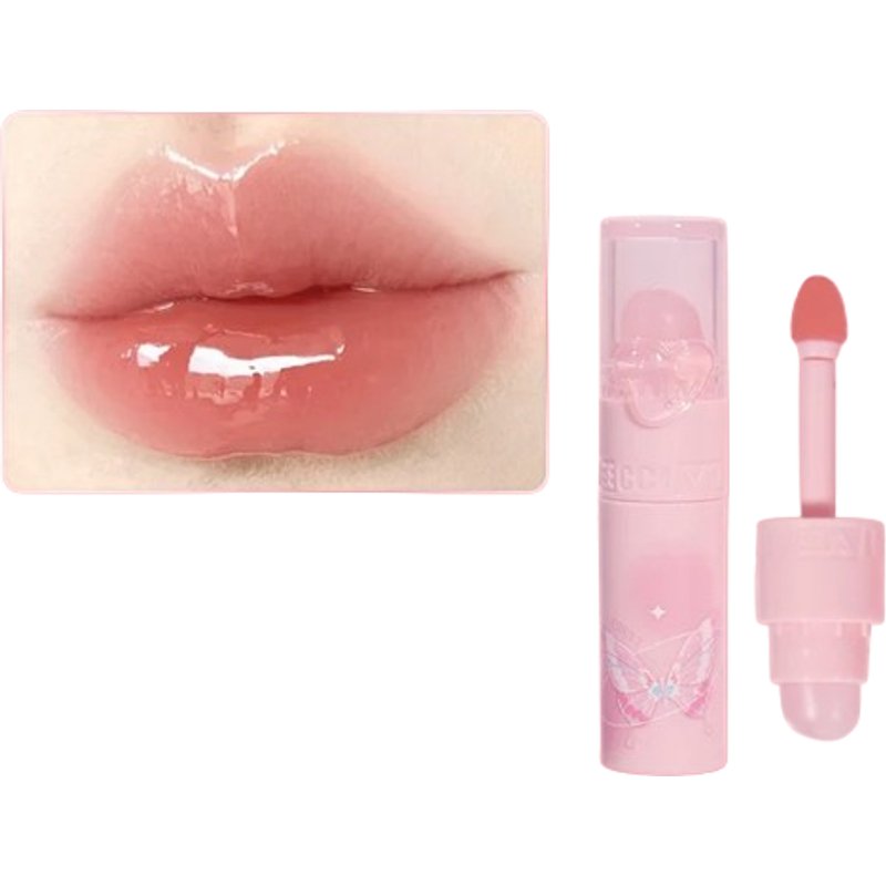 VEECCI - Brillant à lèvres transparent à double extrémité - 2g - V02 Apricot Morning Dew