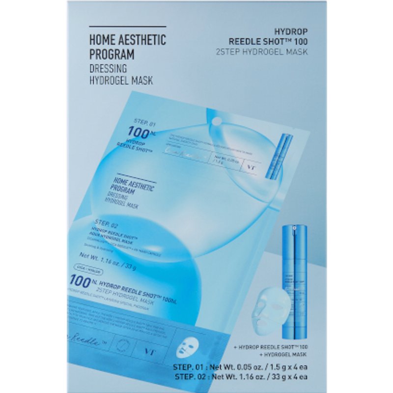 VT - Masque hydrogel en 2 étapes Hydrop Reedle Shot 100 - 4ea