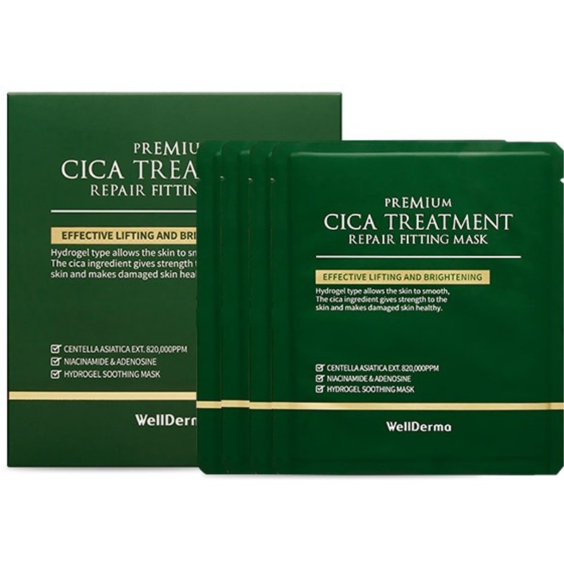 WELLDERMA - Cica Treatment Repair Fitting Mask - 4pièces