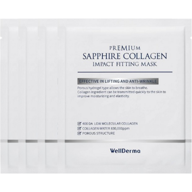 WELLDERMA - Collagen Impact Masque d'ajustement - 4pièces