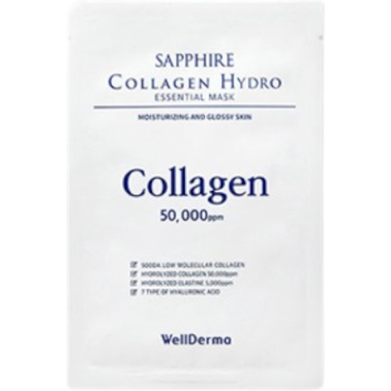 WELLDERMA - Masque Essentiel Hydro Collagène Saphir - 1pièce