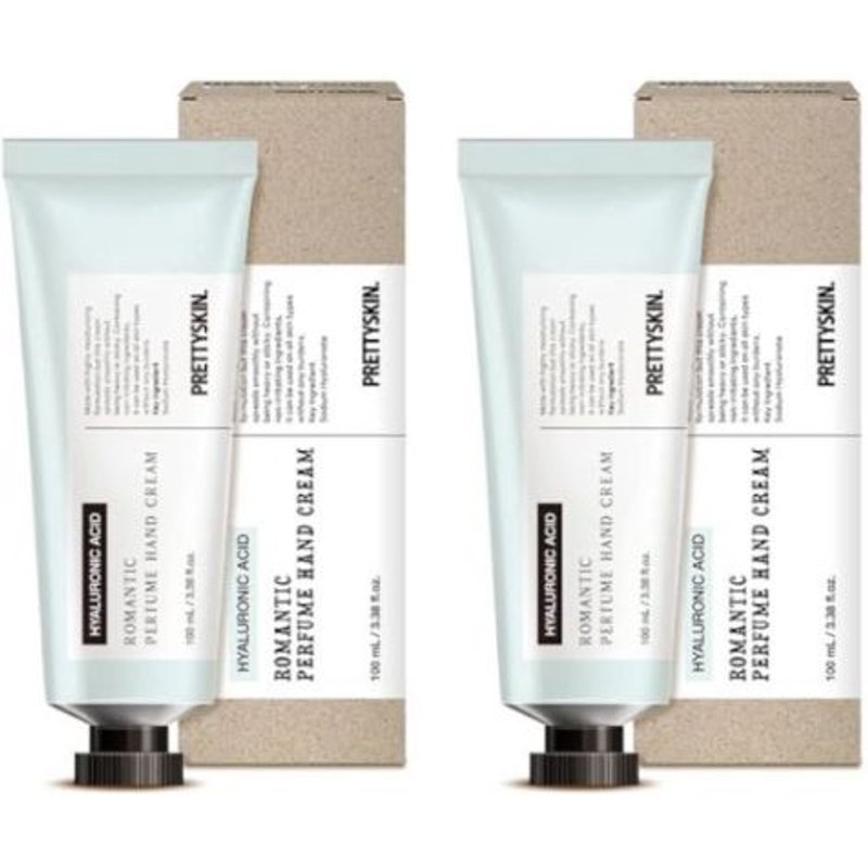 PRETTYSKIN - Romantic Perfume Hand Cream - Hyaluronic Acid - 100ml (2ea) Set