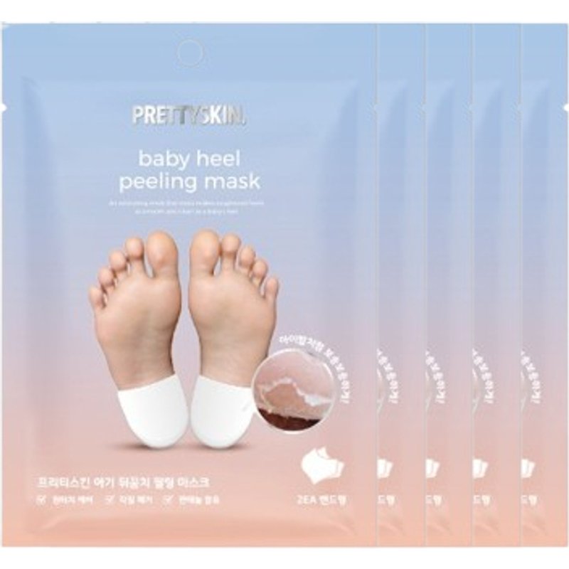 PRETTYSKIN - Baby Heel Peeling Mask - 10ml (5ea) Set
