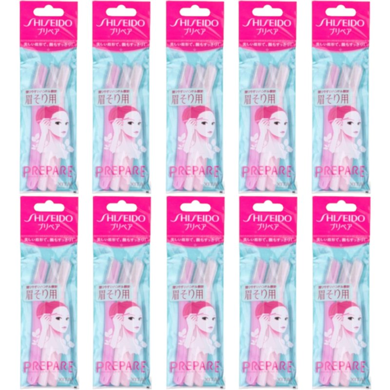 Shiseido - Prepare Eyebrow Razor - 3pcs (10ea) Set