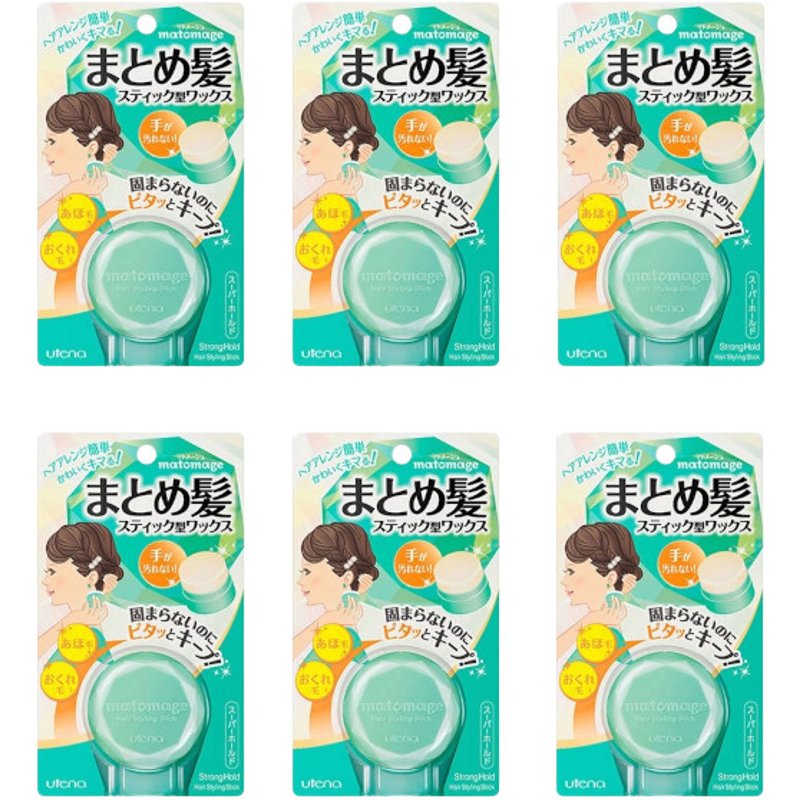Utena - Matomage Hair Styling Stick -13g - Super Hold (6ea) Set