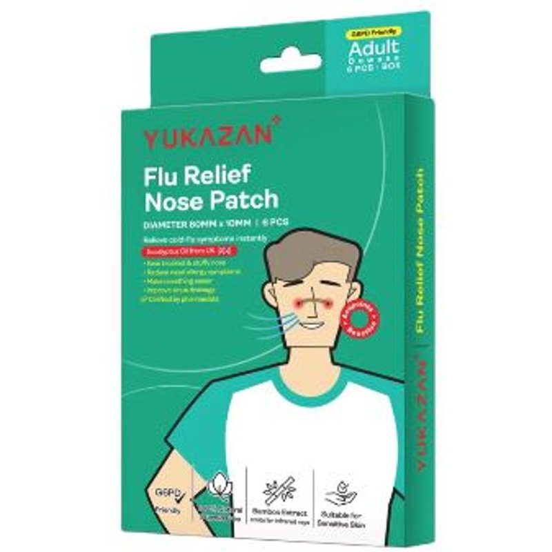 YUKAZAN - Patch nasal antigrippal pour adultes - 6pièces