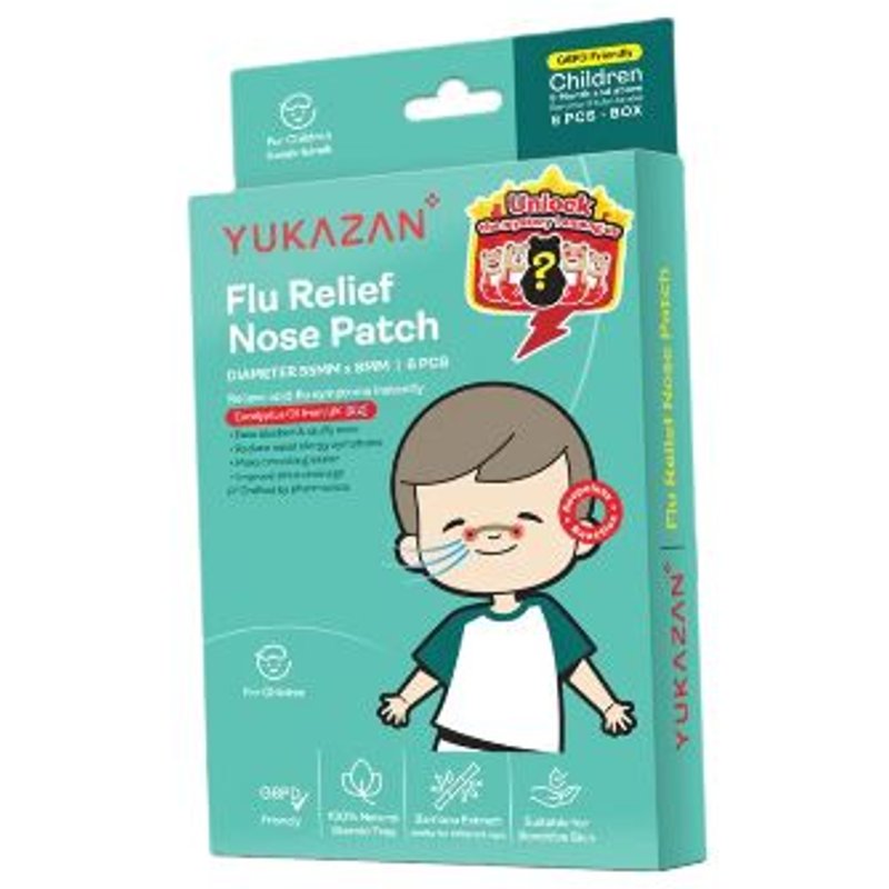 YUKAZAN - Patch nasal antigrippal pour enfants - 6pièces