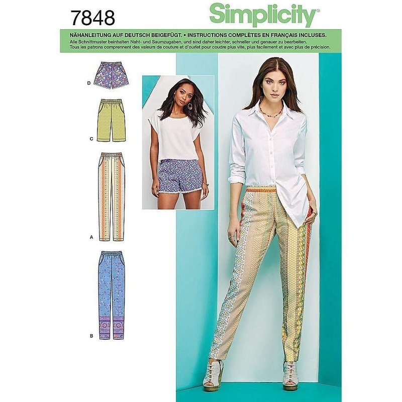 Patron Simplicity 1165.H5 - Pantalon - short - bermuda