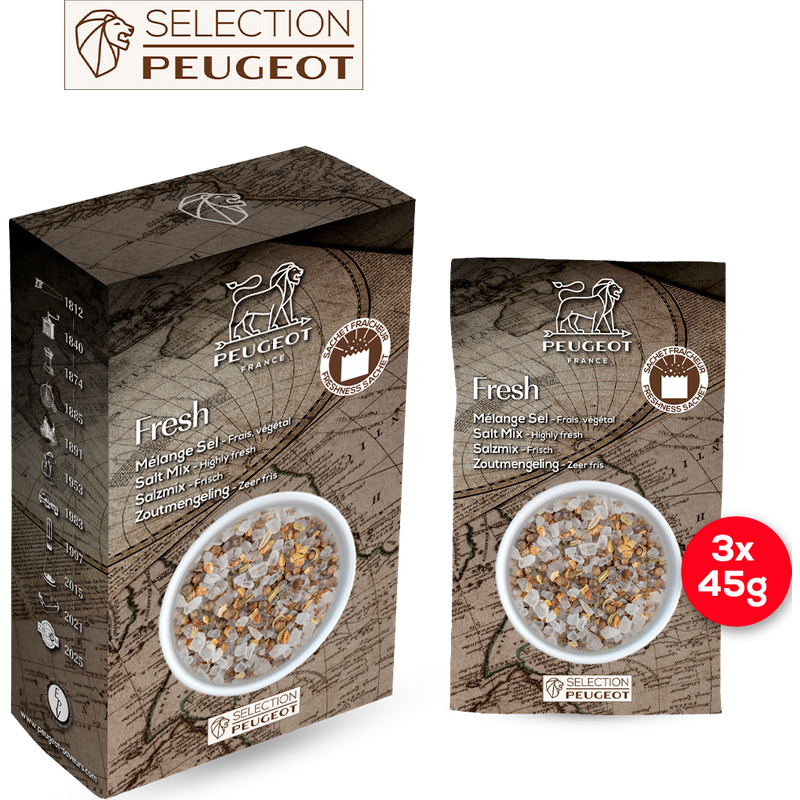 Very easy to use in a creative everyday cooking, this mix is perfect for fish, white meats, vegetables, salads. Fresh