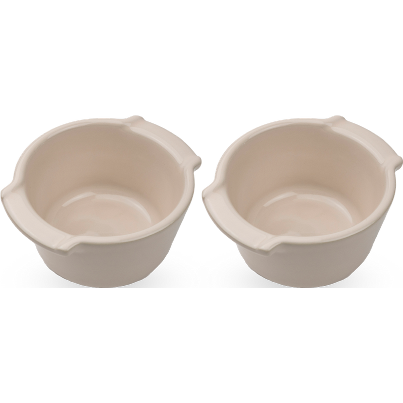 This versatile set of ramekins can be used to make all sorts of delicious sweet and savory recipes. The elegant design with handles means your dishes are presented attractively. Appolia