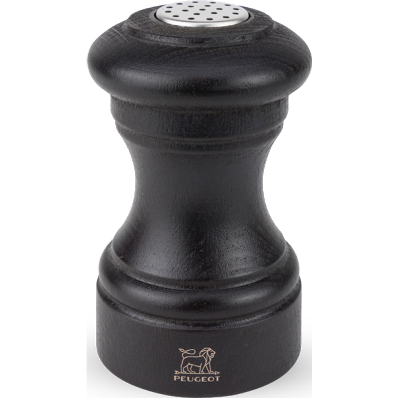 The Bistro model echoes the shape of the first salt and pepper mills created by Peugeot in 1874. The original "Z salt mill" has evolved over the years but the expert craftsmanship and functionality remain intact. This chocolate salt shaker will suit any style of kitchen interior and dining table setting. Bistro