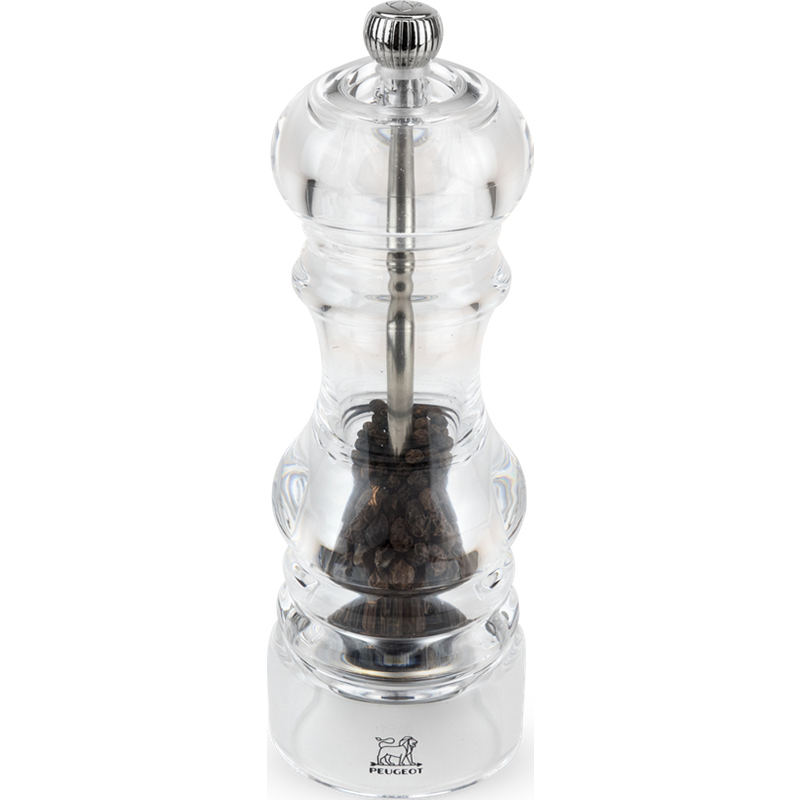 Recognisable by its generous curves and its complete transparency, the Nancy 18 cm pepper mill has become a timeless classic over the years, matching all types of decor. Nancy