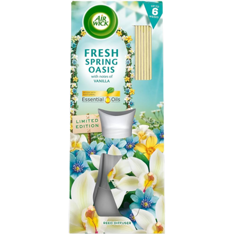 Air Wick Fresh Spring Oasis Bastoncini profumati agli oli essenziali naturali - 42 ml