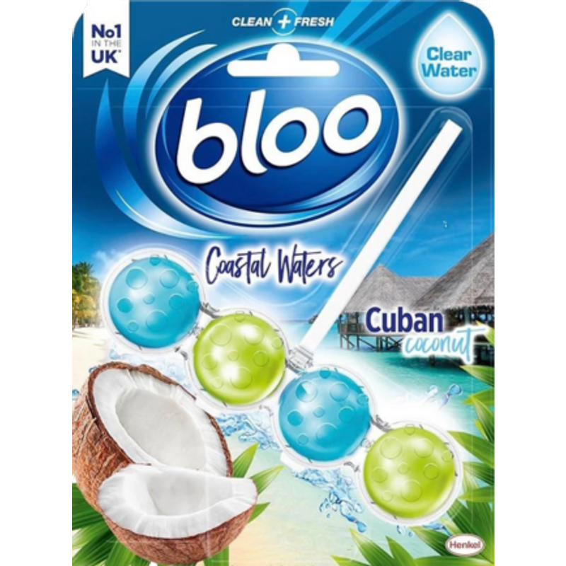 Bloo Coastal Waters Cuban Coconut Toalettringsblock – 50 g