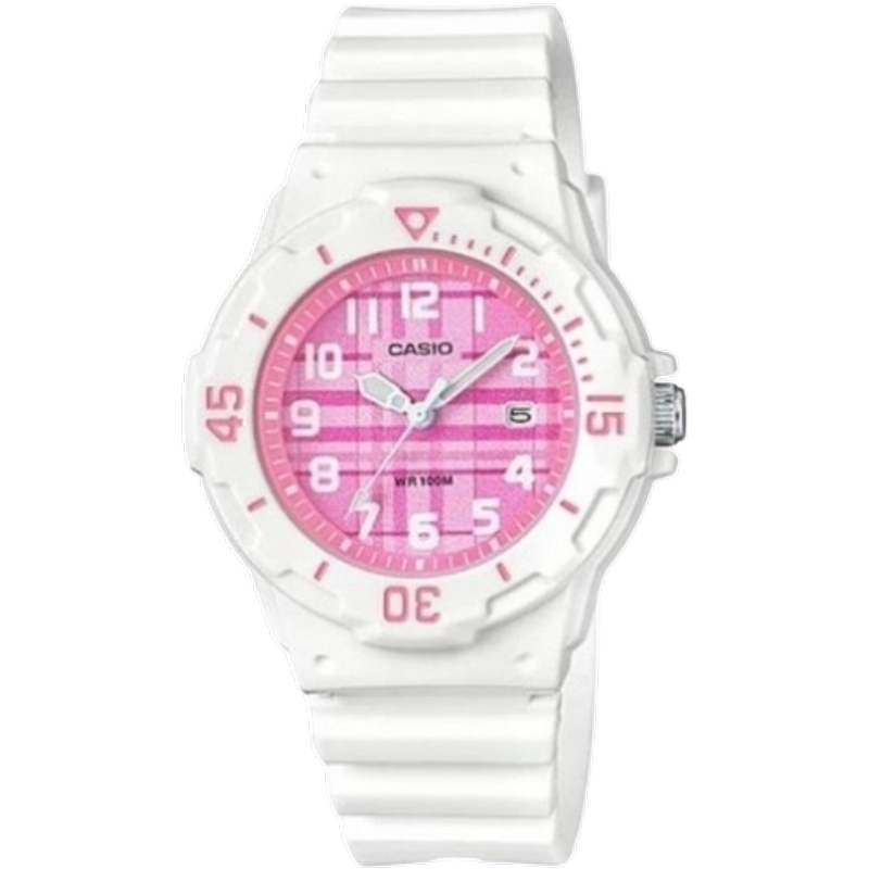 Casio LRW-200H-4CVDF Lady Diver Orologio Sportivo Analogico - Bianco & Rosa