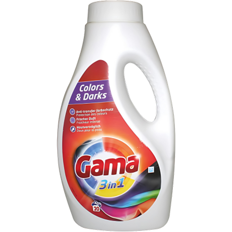 Detergente liquido Gama per capi colorati e scuri - 1 L