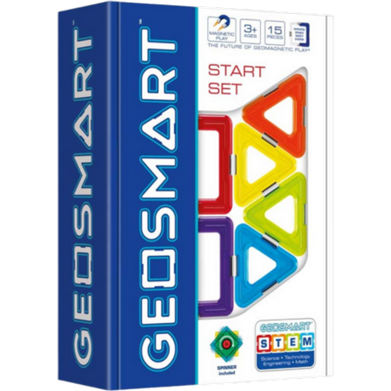 Set di costruzione magnetico GeoSmart Start – 15 pezzi