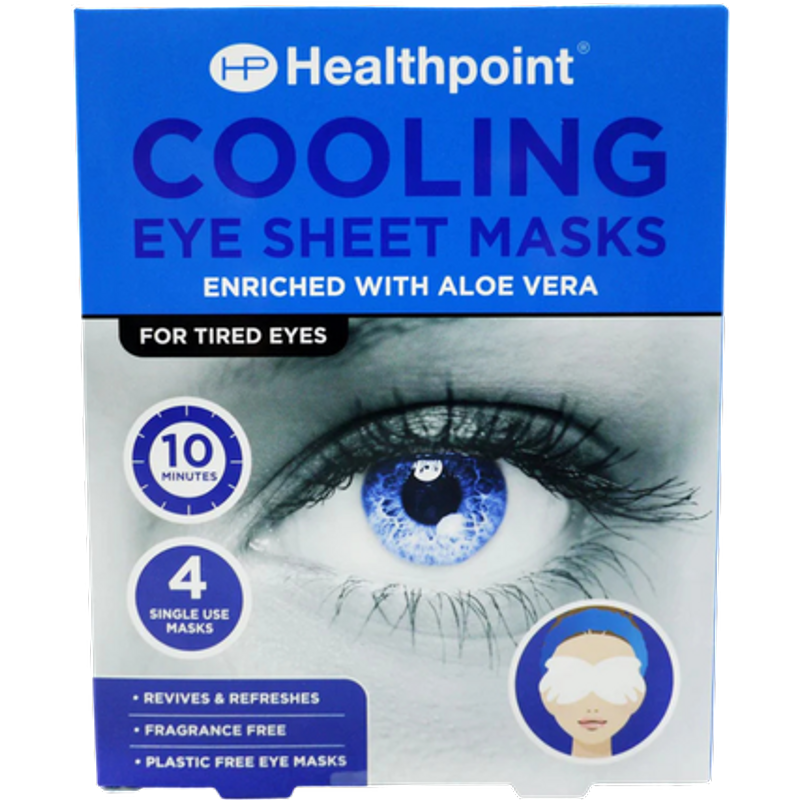 Maschere rinfrescanti per gli occhi Healthpoint con aloe vera – 4 pezzi