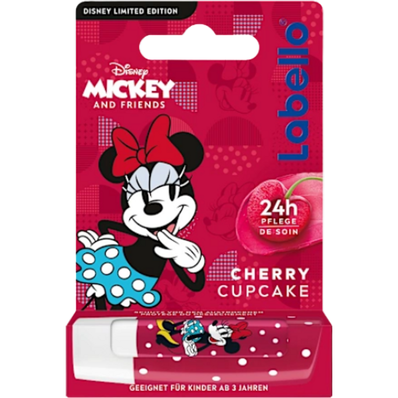 Labello Disney Minnie Mouse Cherry Cupcake Balsamo Labbra - 4,8 g