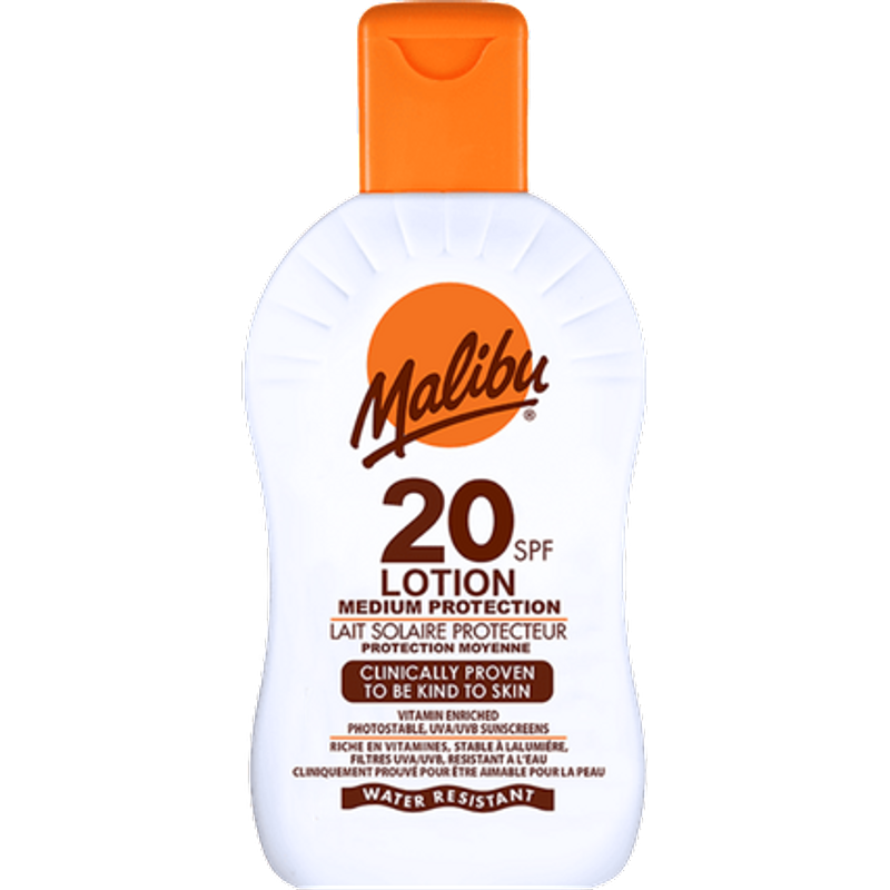 Malibu SPF 20 Crema solare resistente all'acqua a protezione media - 200 ml