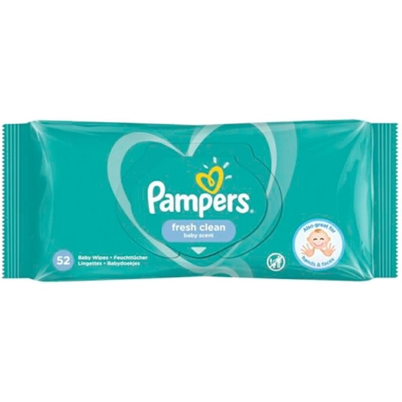 Salviettine umidificate Pampers Fresh Clean - 52 pezzi